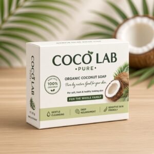 coco lab glow organic soap, glow