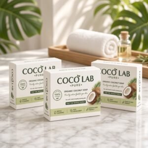 coco lab glow organic soap, glow naturally love your skin